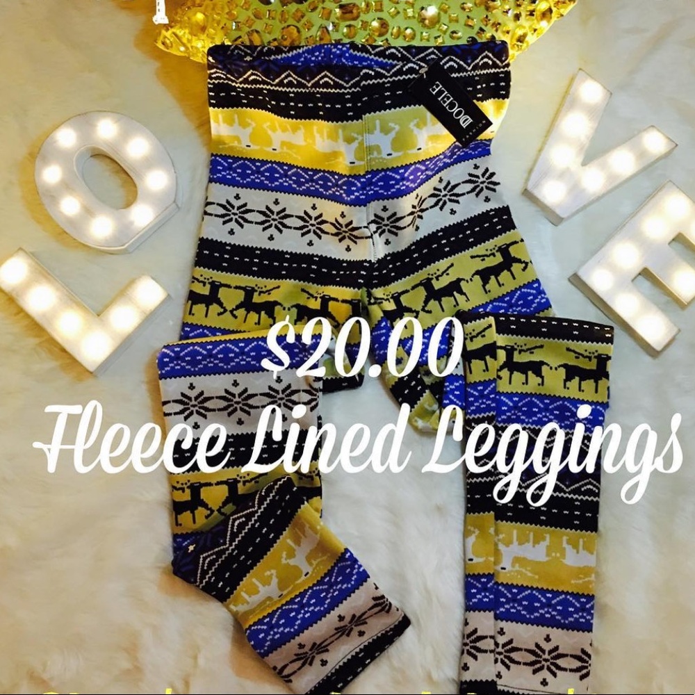 “Oh Deer” Fleece Lined Leggings